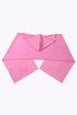 Hooded shawl in cotton blend faux cashmere with 2 patch pockets